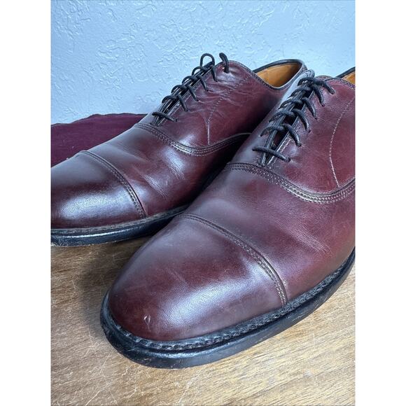 Allen Edmonds Men\'s Oxblood Leather Cap-Toe Oxfords main image 12